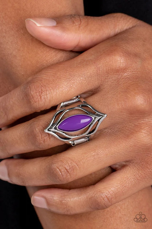 Paparazzi Ring ~ Fearless Fluorescence - Purple