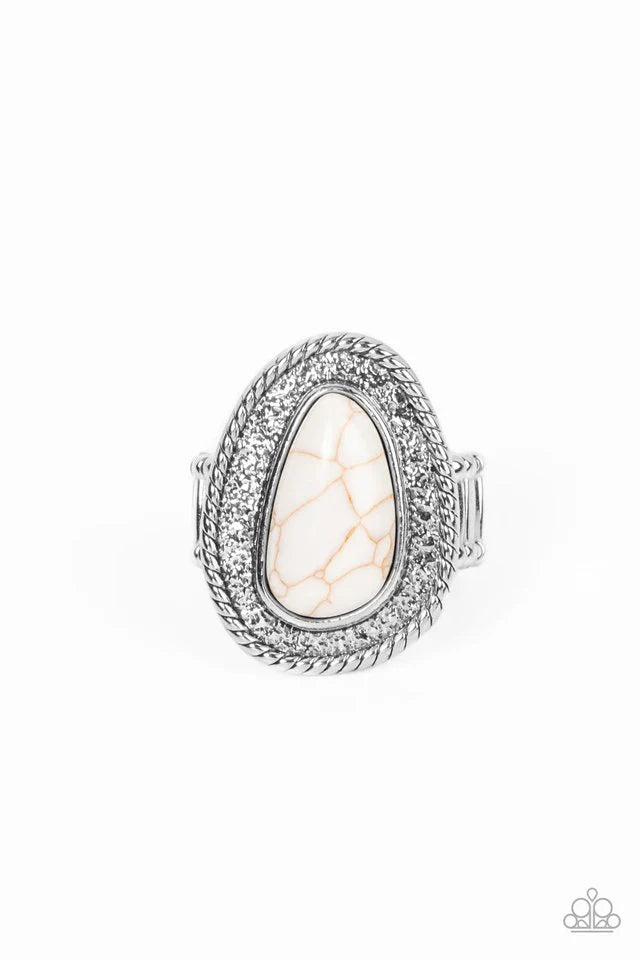 Paparazzi Ring ~ Downtown Desertscape - White