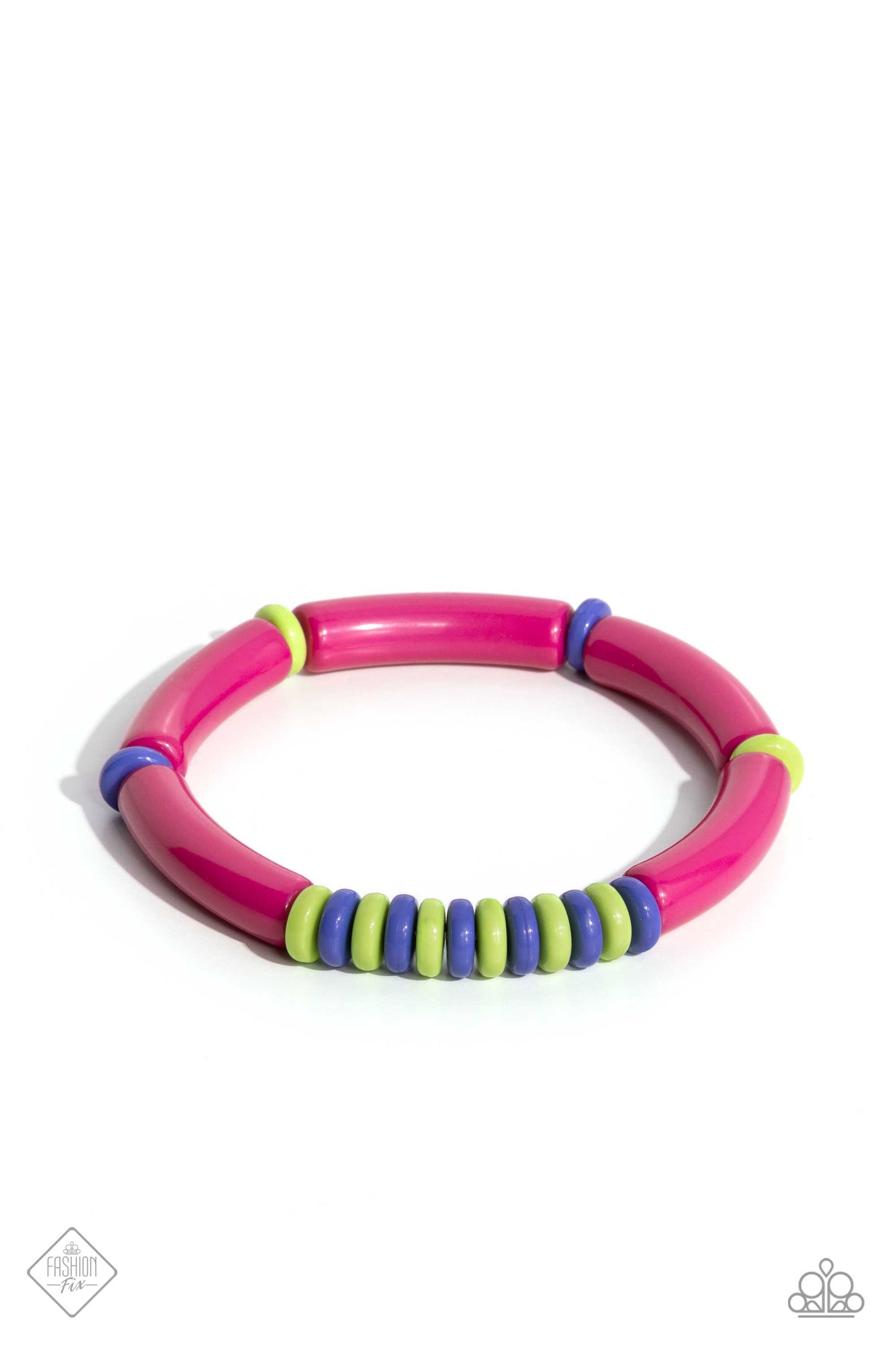 Paparazzi Poppin Pattern - Pink Bracelet Item #P9ST-PKXX-021QR