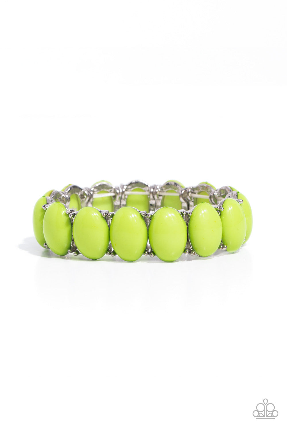 Paparazzi Starting OVAL - Green Bracelet P9WH-GRXX-216XX