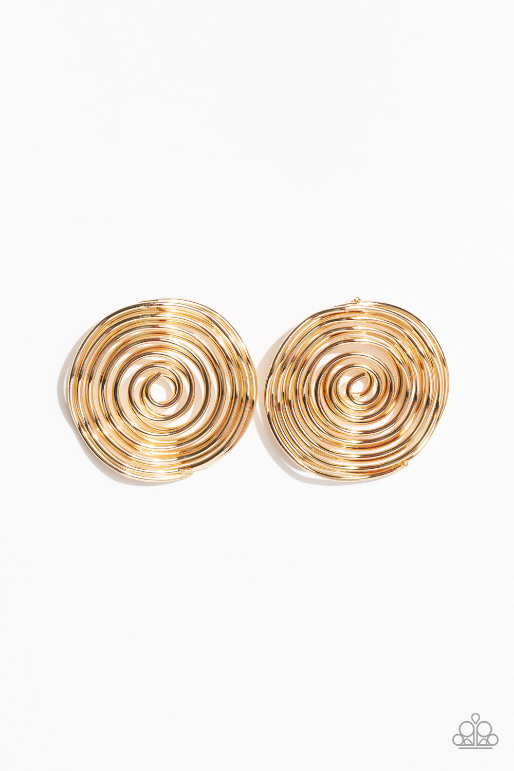 Paparazzi COIL Over - Gold Post Earring P5PO-GDXX-204XX