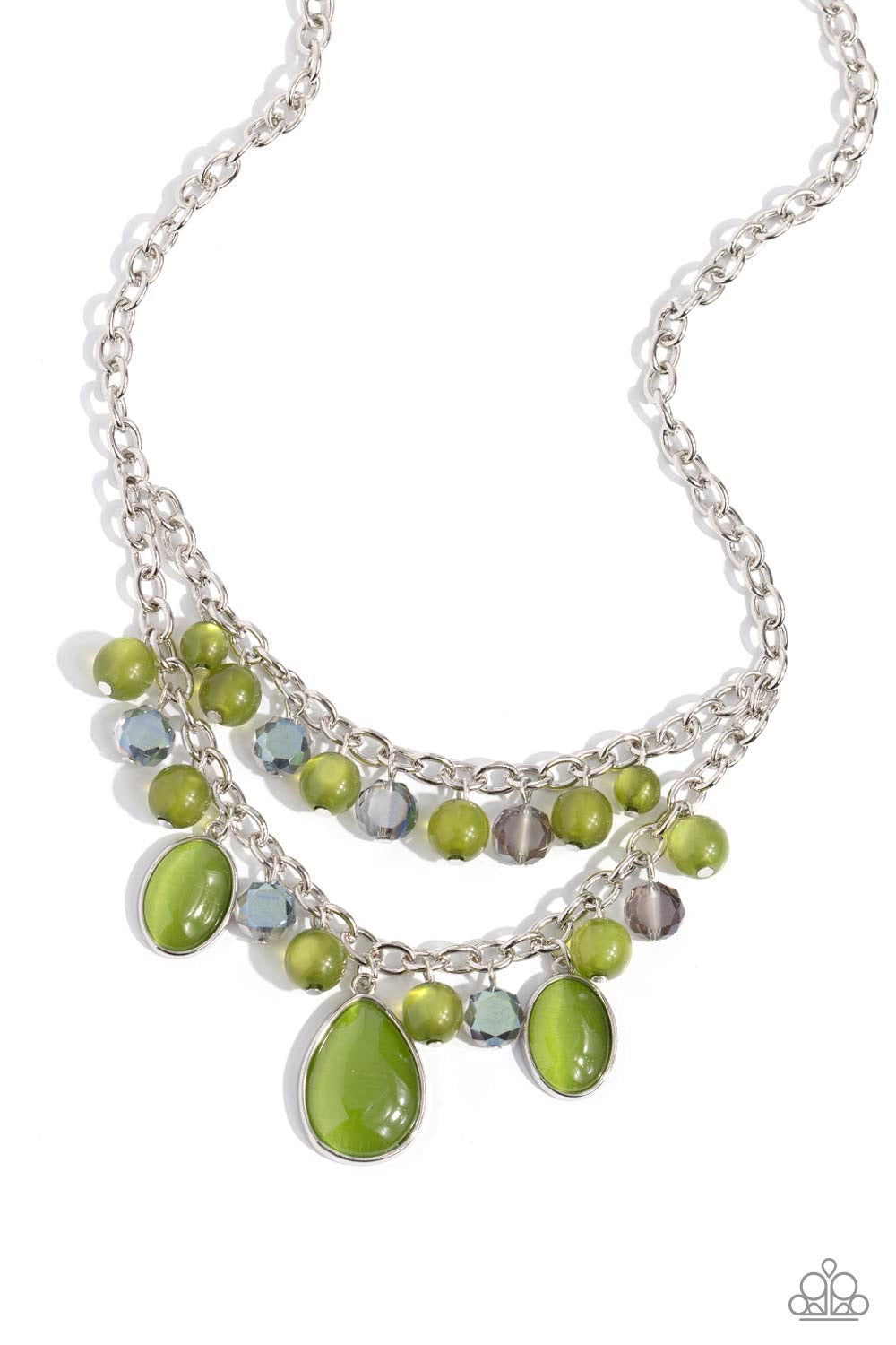 Paparazzi Dewy Disposition - Green Necklace P2RE-GRXX-292XX