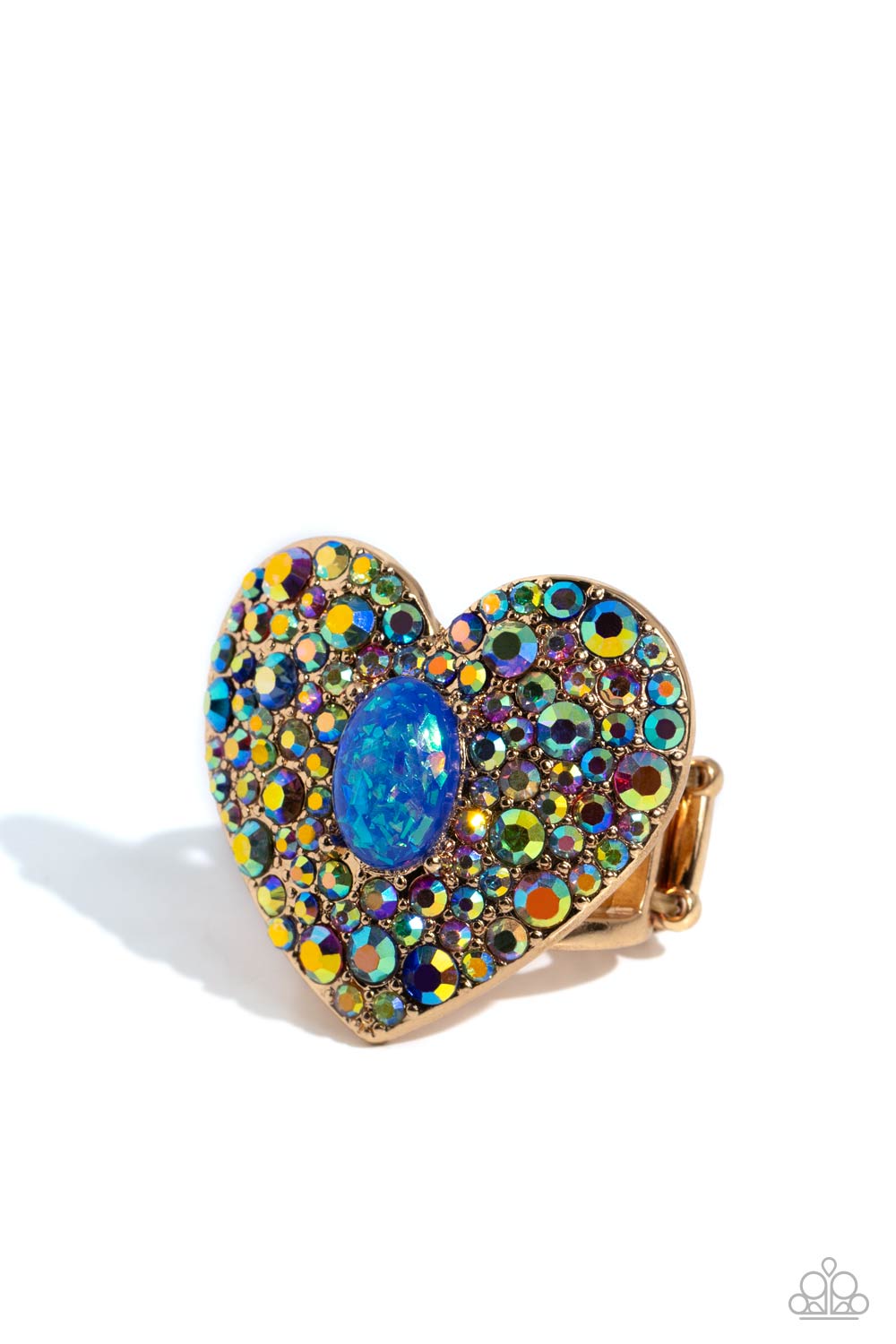 Paparazzi Bejeweled Beau - Blue Ring Item #P4ST-BLXX-029XX