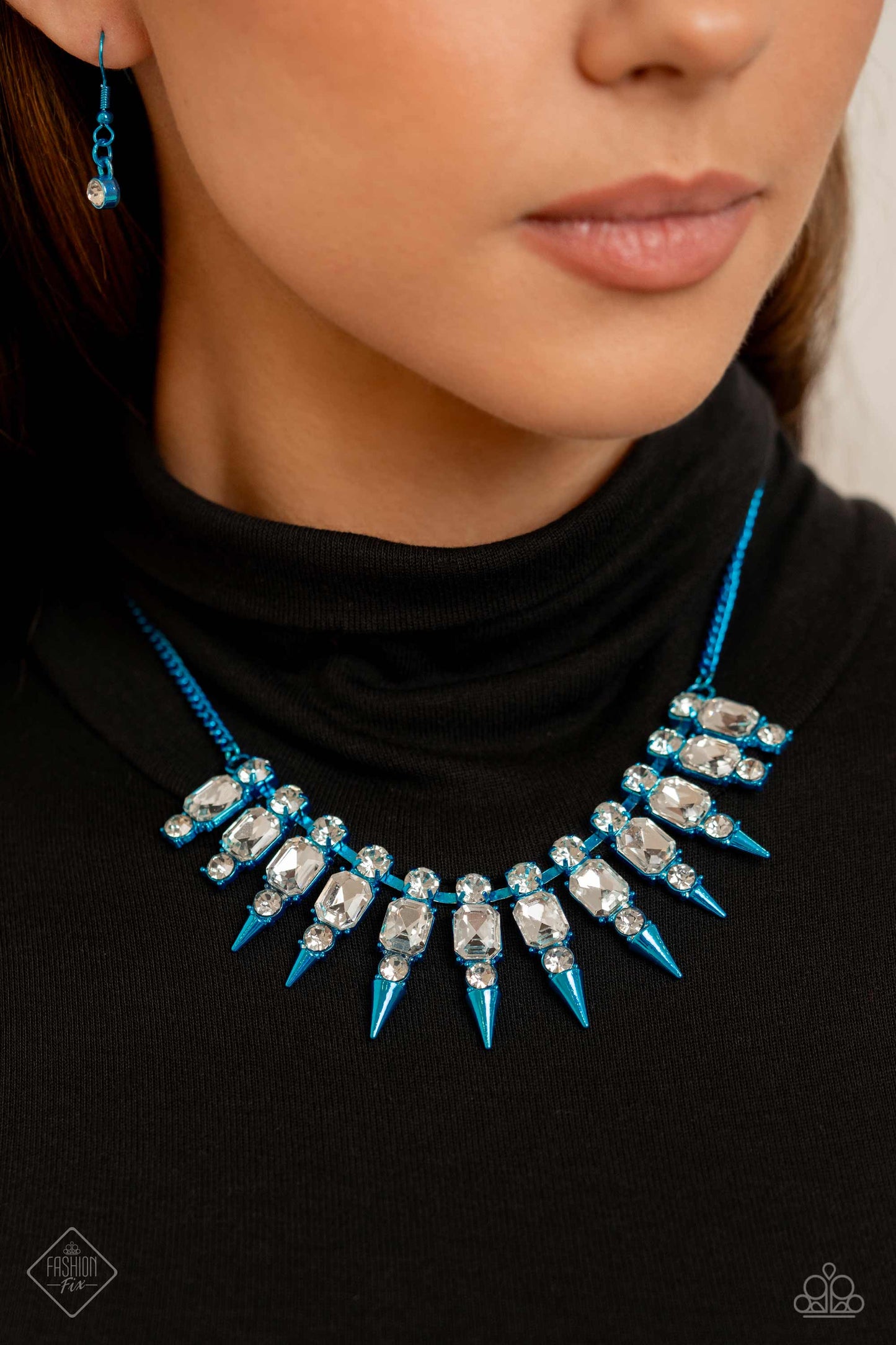 Paparazzi Punk Passion - Blue Necklace Item #P2ED-BLXX-077SF