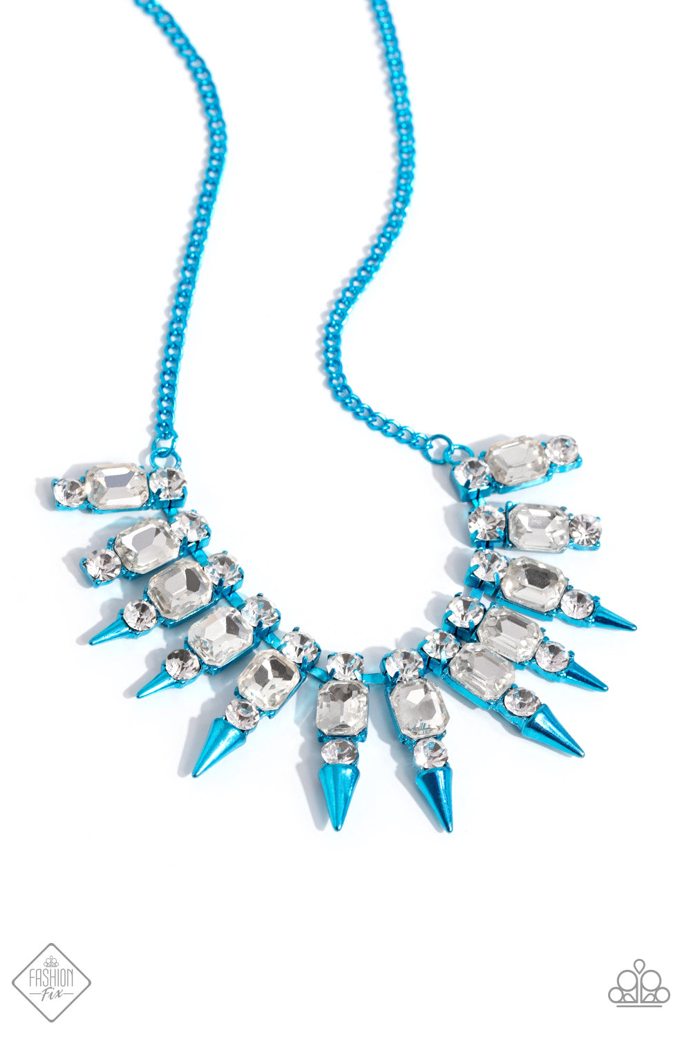 Paparazzi Punk Passion - Blue Necklace Item #P2ED-BLXX-077SF