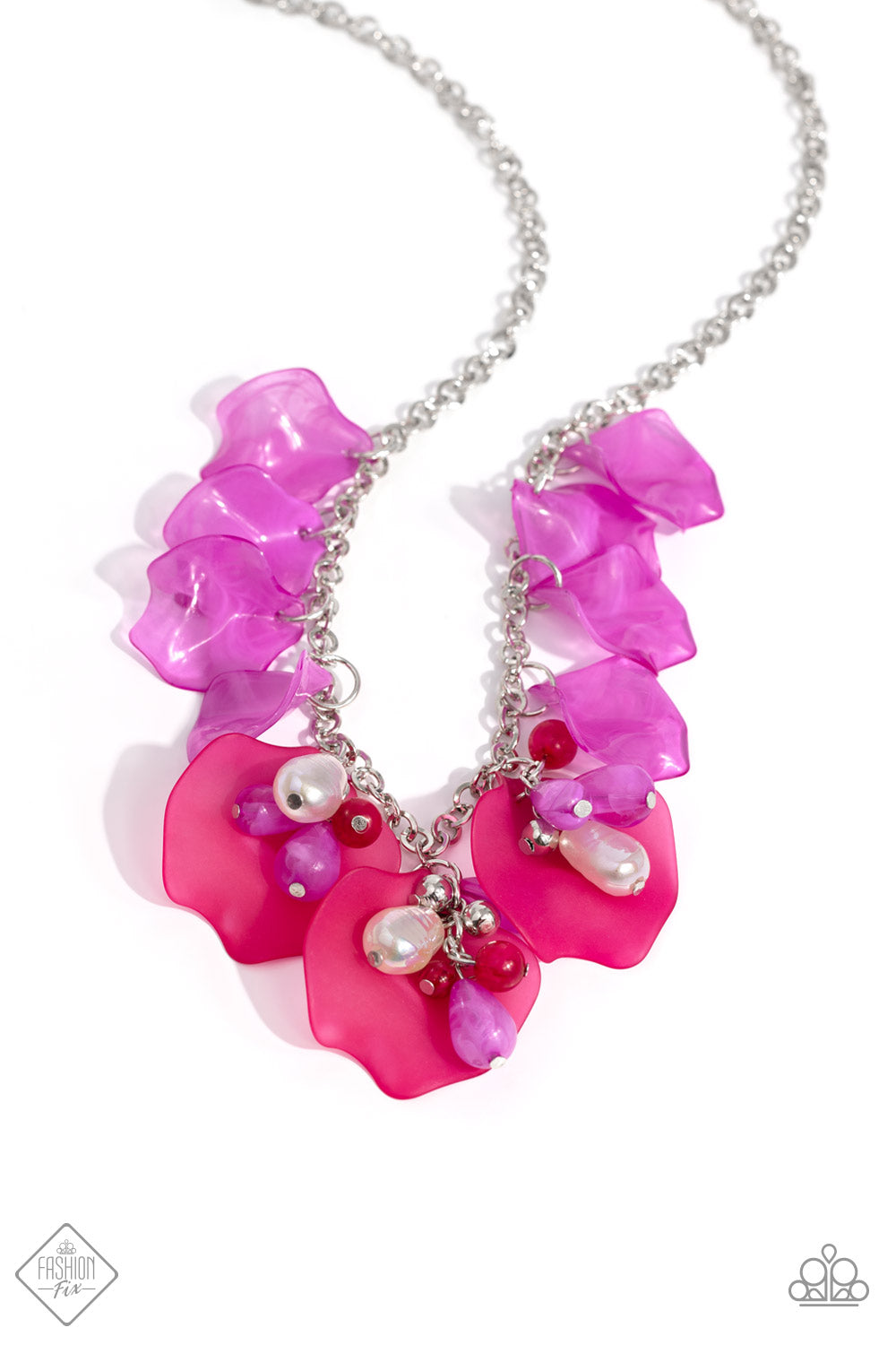 Paparazzi Lush Layers - Pink Necklace Item #P2ST-PKXX-163SB