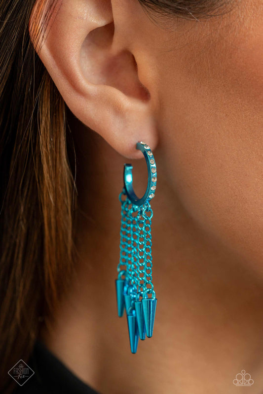 Paparazzi Piquant Punk - Blue Post Earring  Item #P5HO-BLXX-062SF