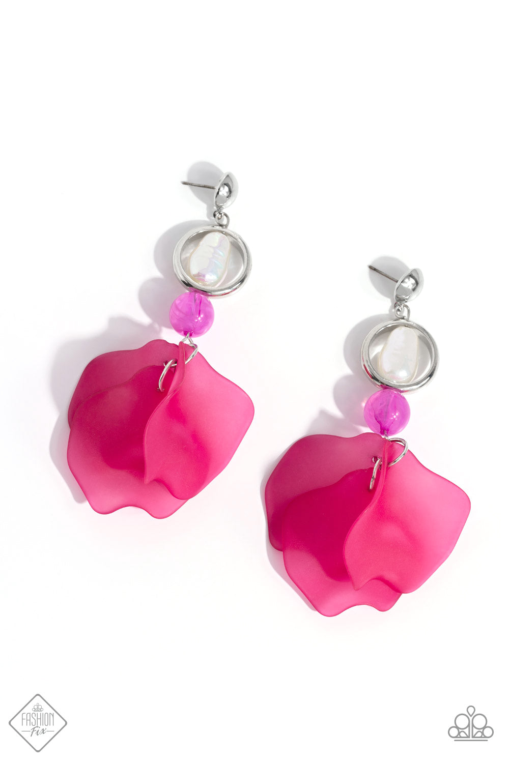 Paparazzi Lush Limit - Pink Post Earring Item #P5PO-PKXX-109SB