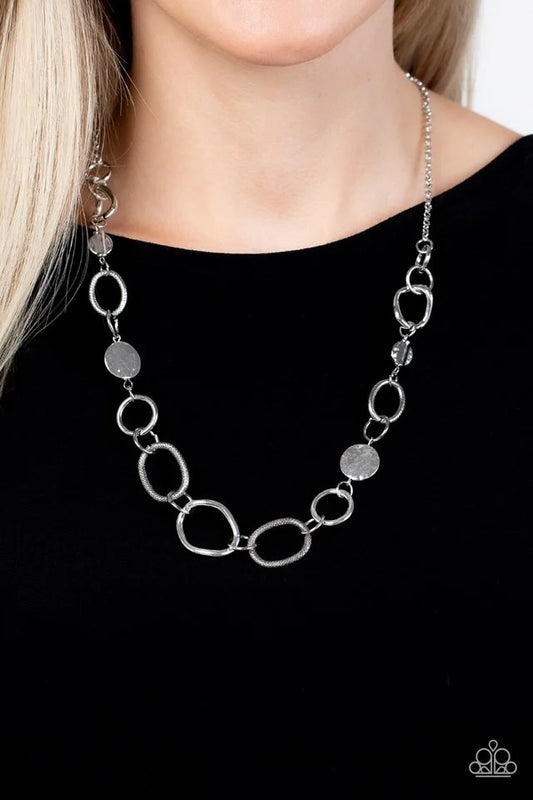 Paparazzi Industrial Intentions - Silver Necklace