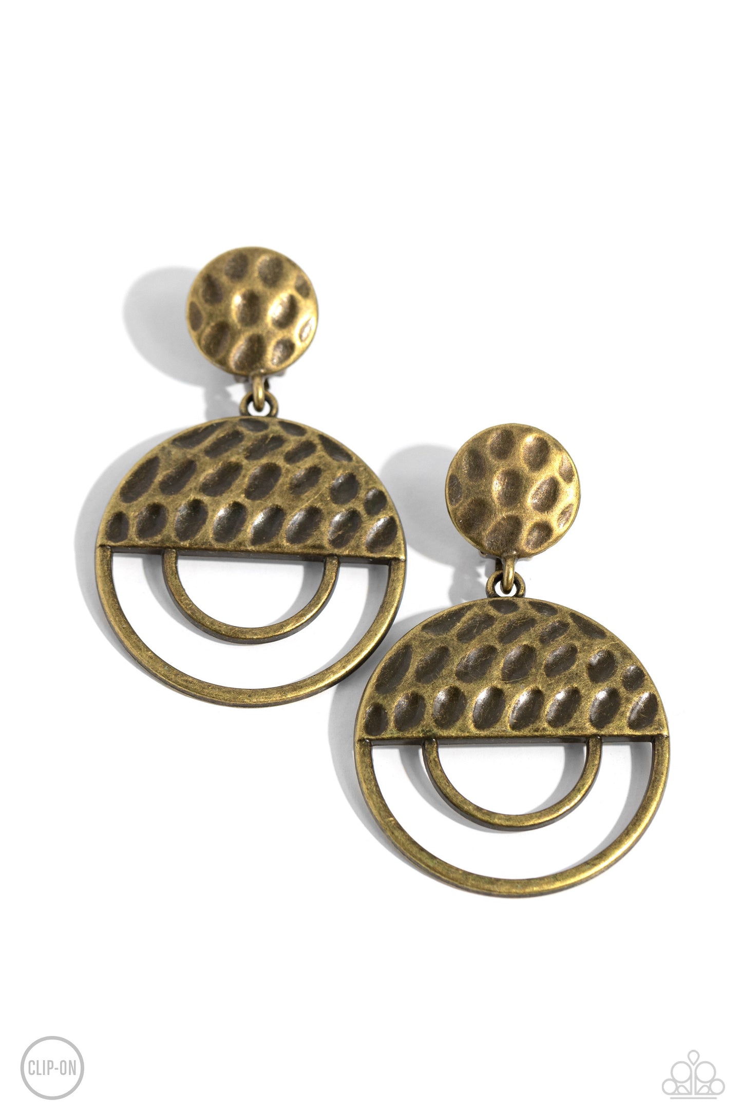 Paparazzi Southern Souvenir - Brass Clip On Earring  P5CO-BRXX-029XX