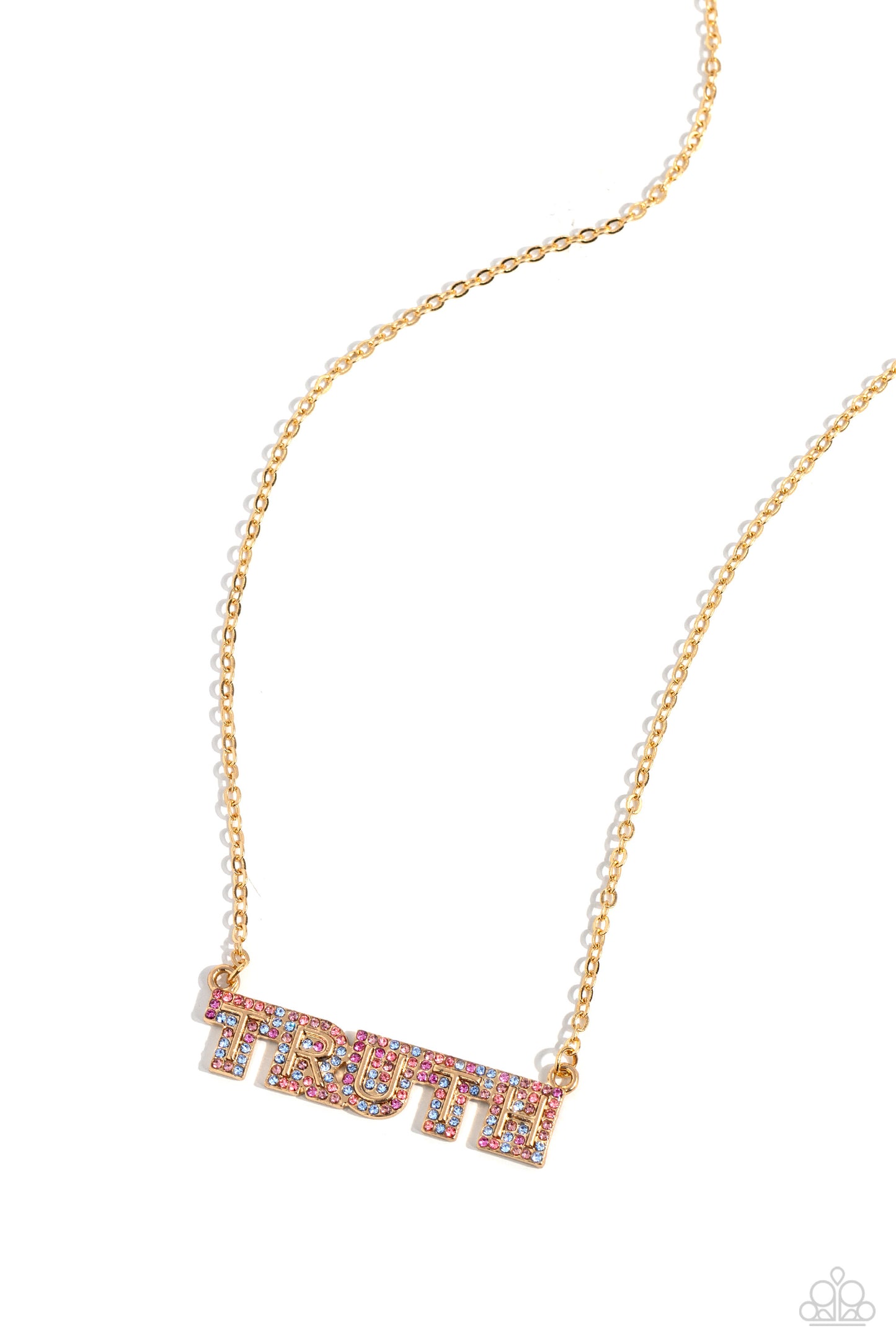 Paparazzi Truth Trinket - Gold Necklace P2WD-GDXX-328XX