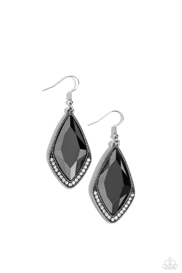 Paparazzi Deco Dazzle - Silver Earring