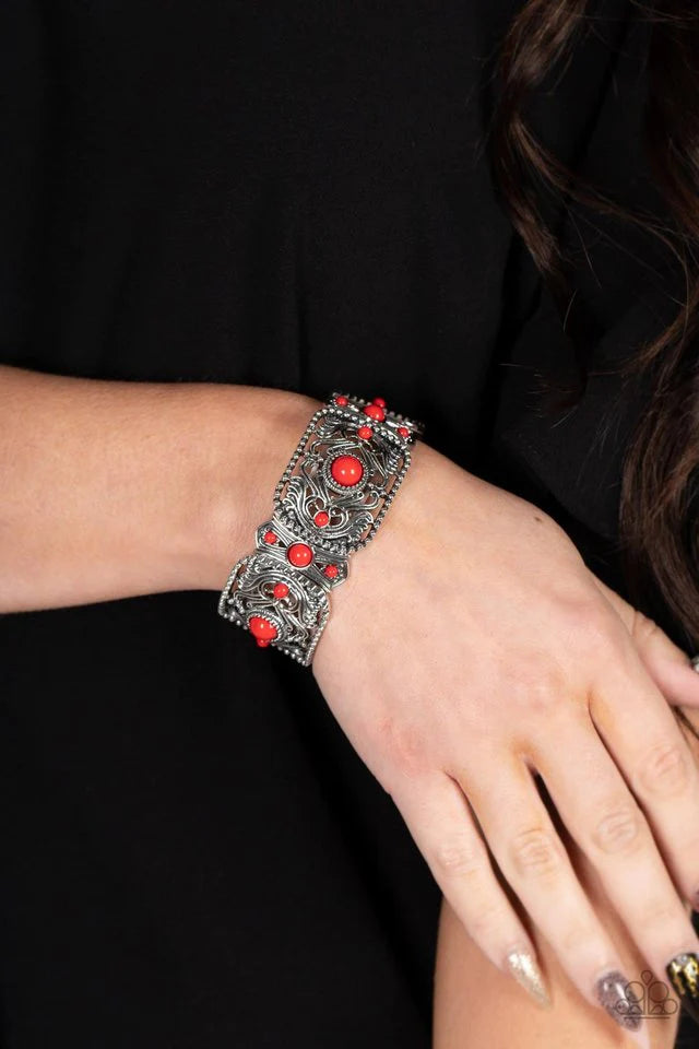 Paparazzi Going, Going, GONDOLA - Red Bracelet