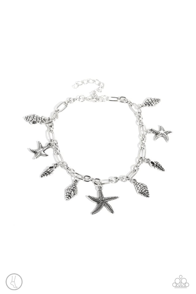 Paparazzi Stars and Shells - Silver Bracelet