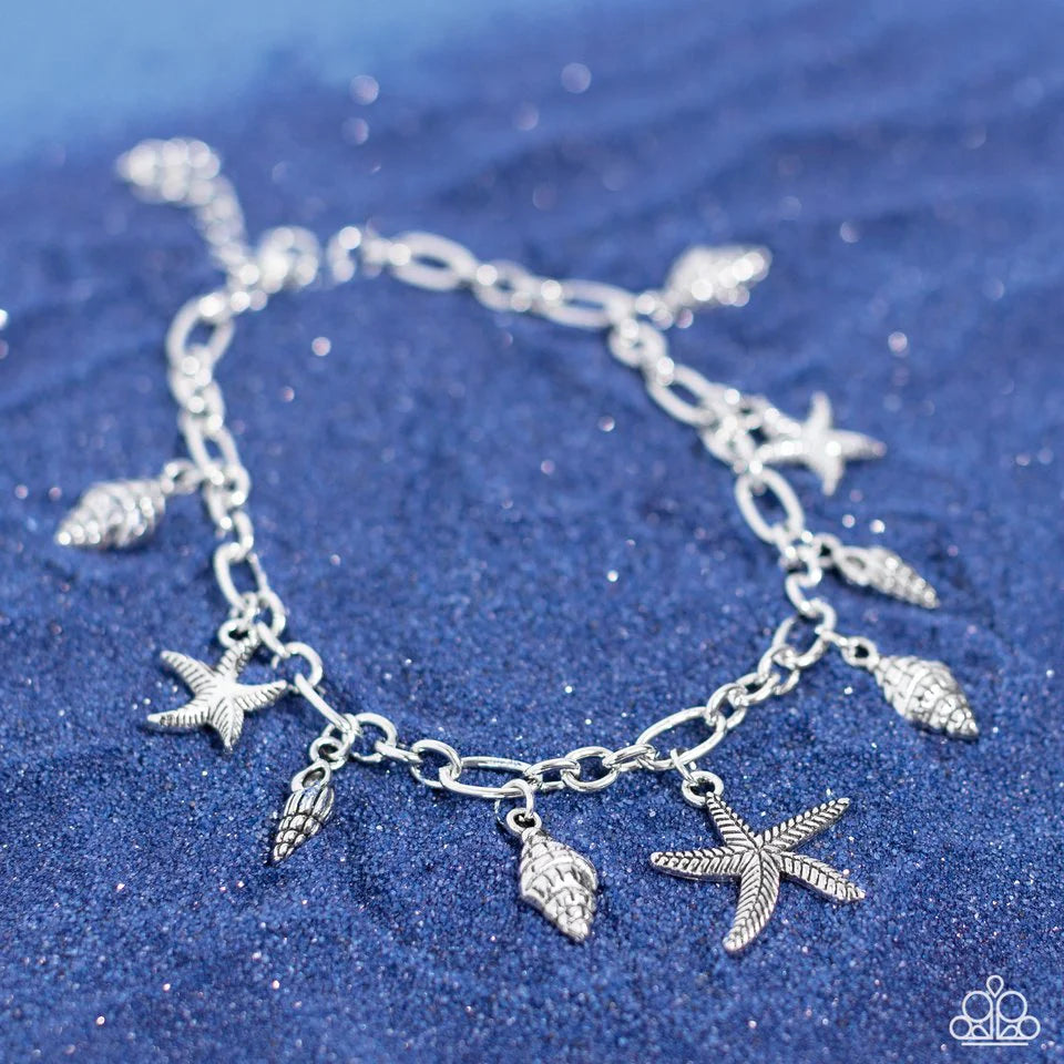 Paparazzi Stars and Shells - Silver Bracelet