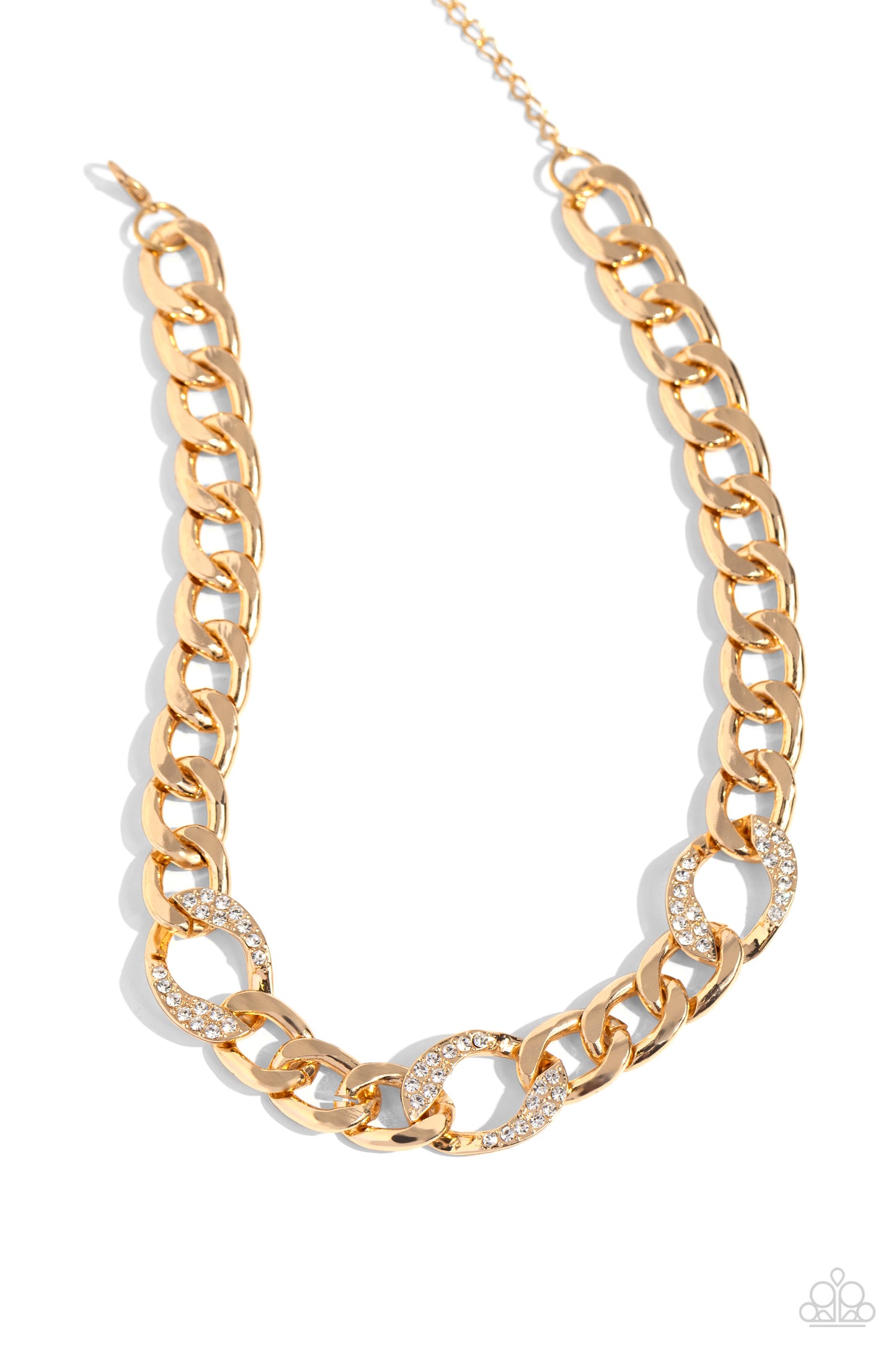 Paparazzi Gleaming Harmony - Gold Necklace P2ED-GDXX-162XX