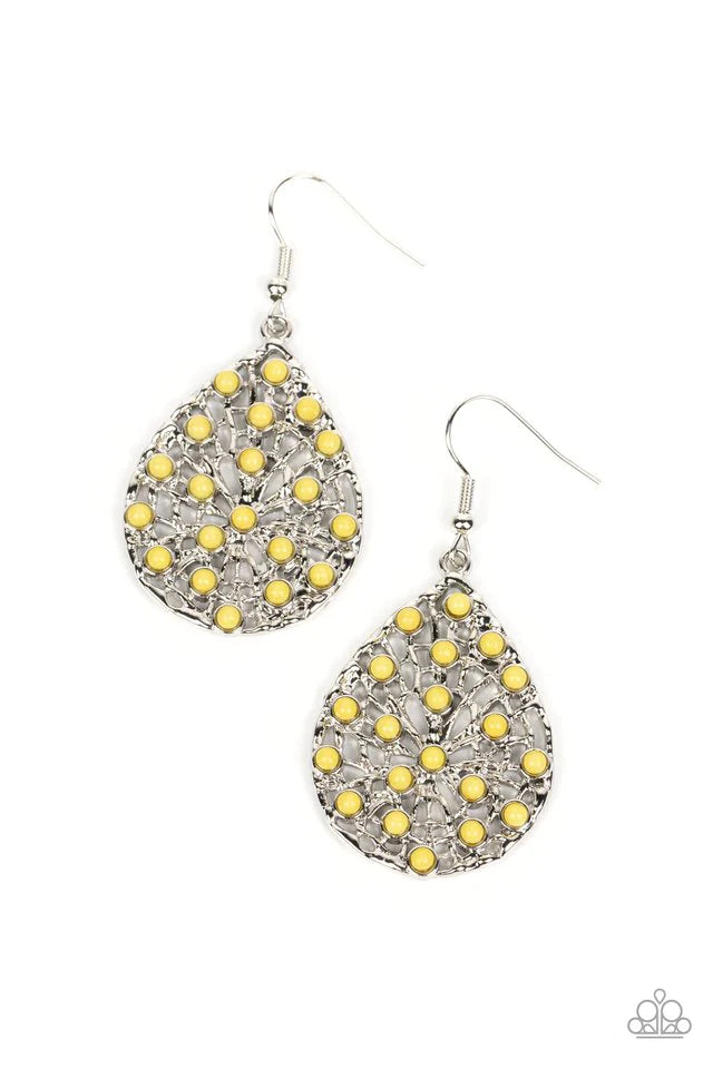 Paparazzi Botanical Berries - Yellow Earring