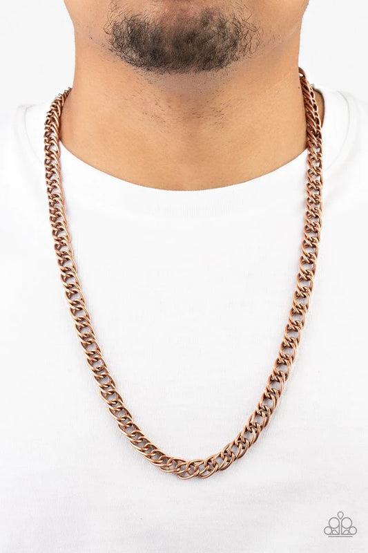 Paparazzi  Pro League - Copper Men Necklace