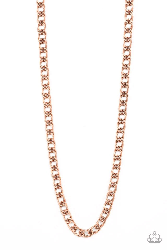 Paparazzi  Pro League - Copper Men Necklace