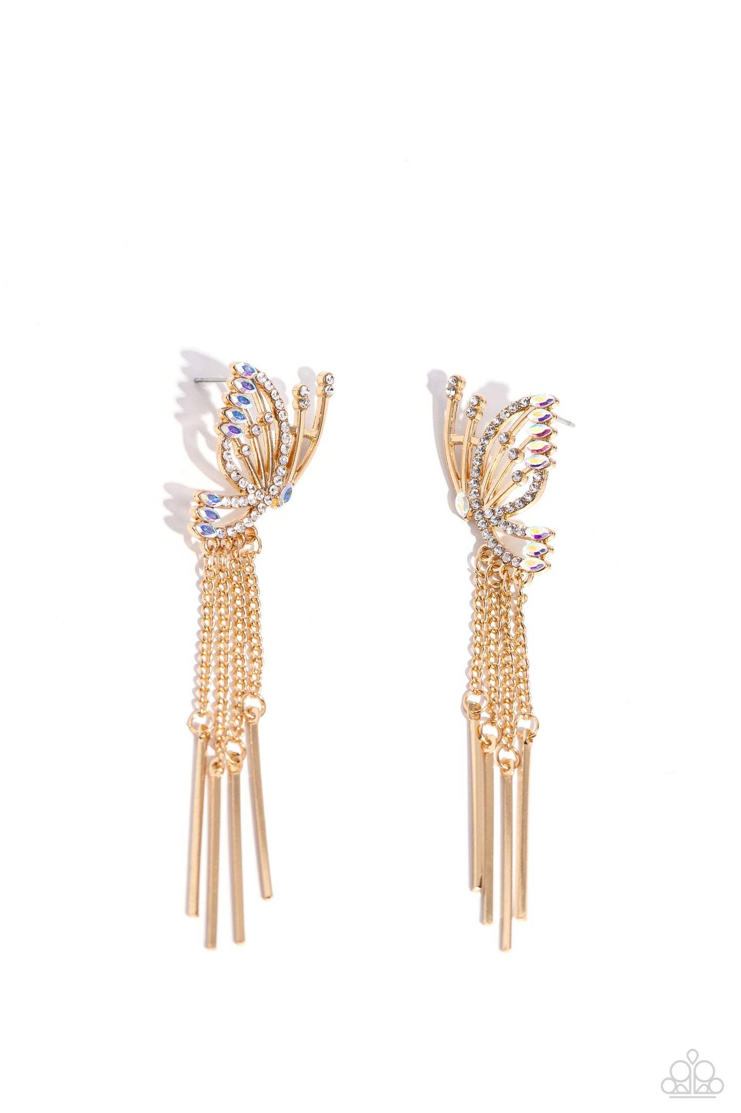 Paparazzi A Few Of My Favorite WINGS - Gold Earring  P5PO-GDXX-250XX