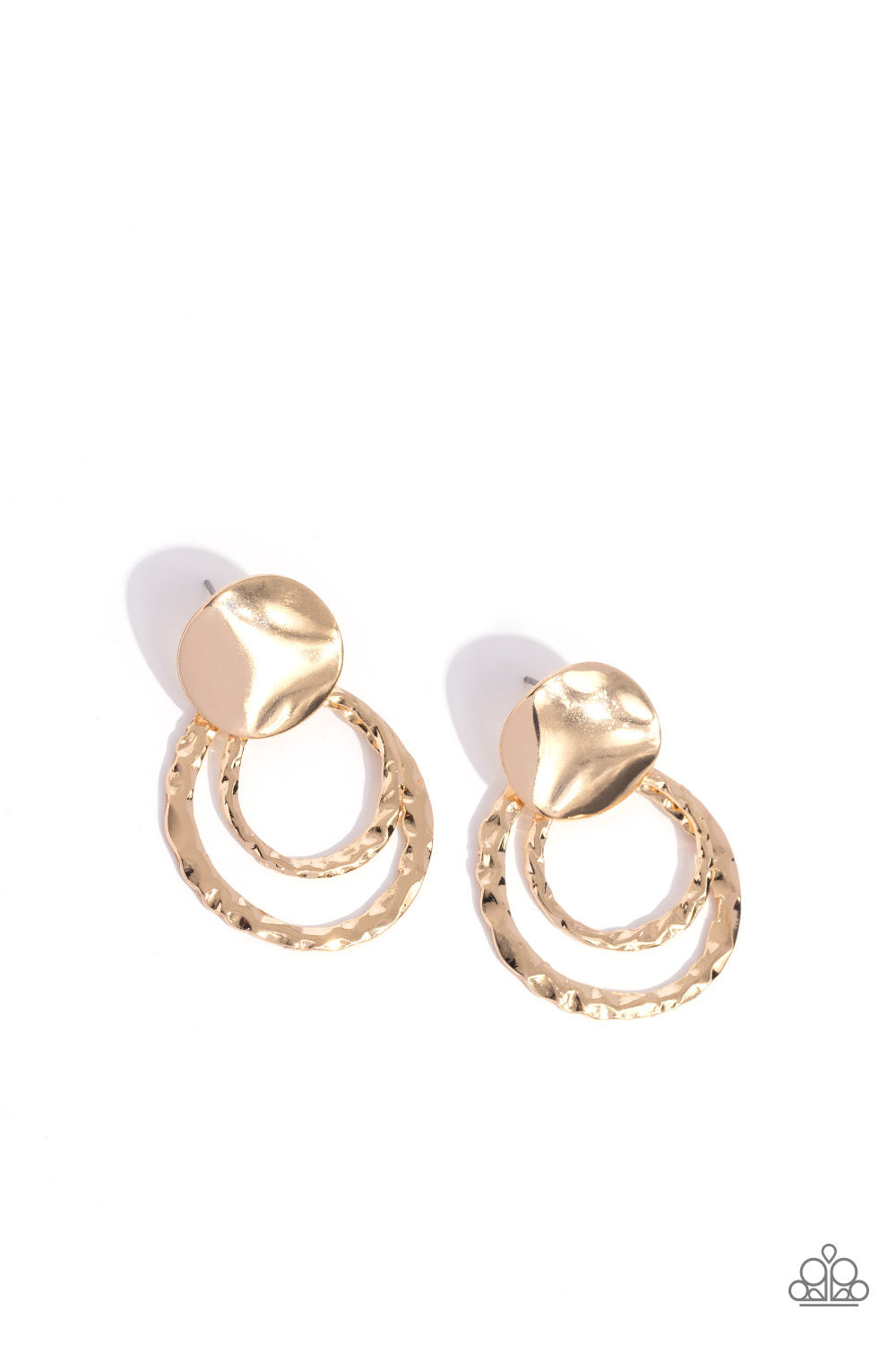 Paparazzi Ancient Arts - Gold Earrings P5PO-GDXX-200XX