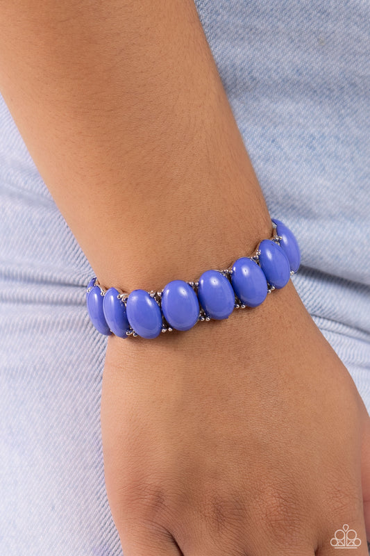 Paparazzi Starting OVAL - Blue Bracelet P9WH-BLXX-287XX