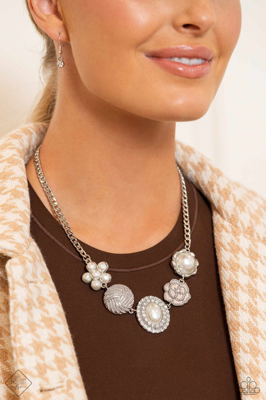 Paparazzi  Sophisticated Style - White Necklace Item #P2ST-WTXX-146TI