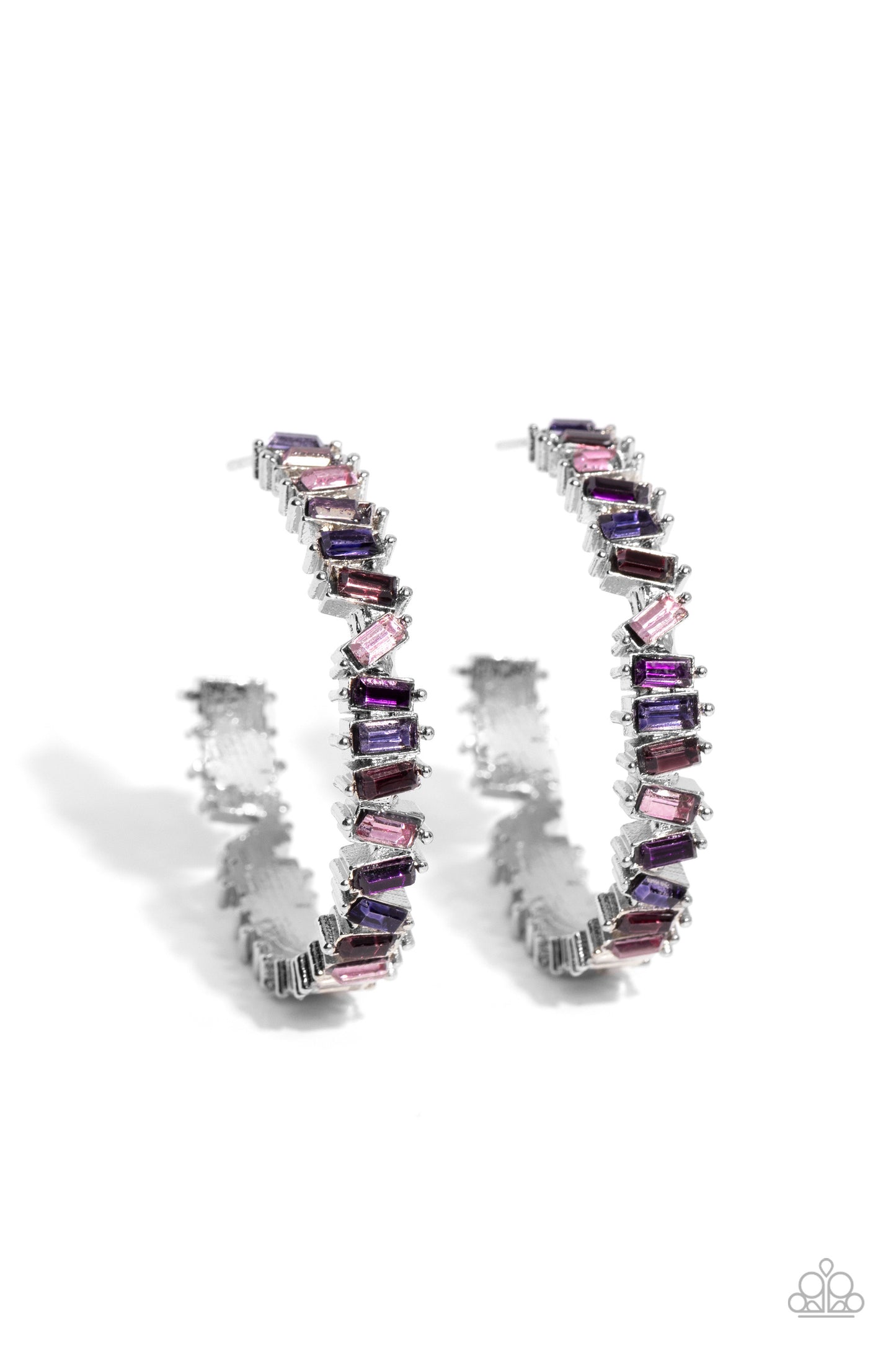 Paparazzi Effortless Emeralds - Purple Post Earring P5HO-PRXX-028SM