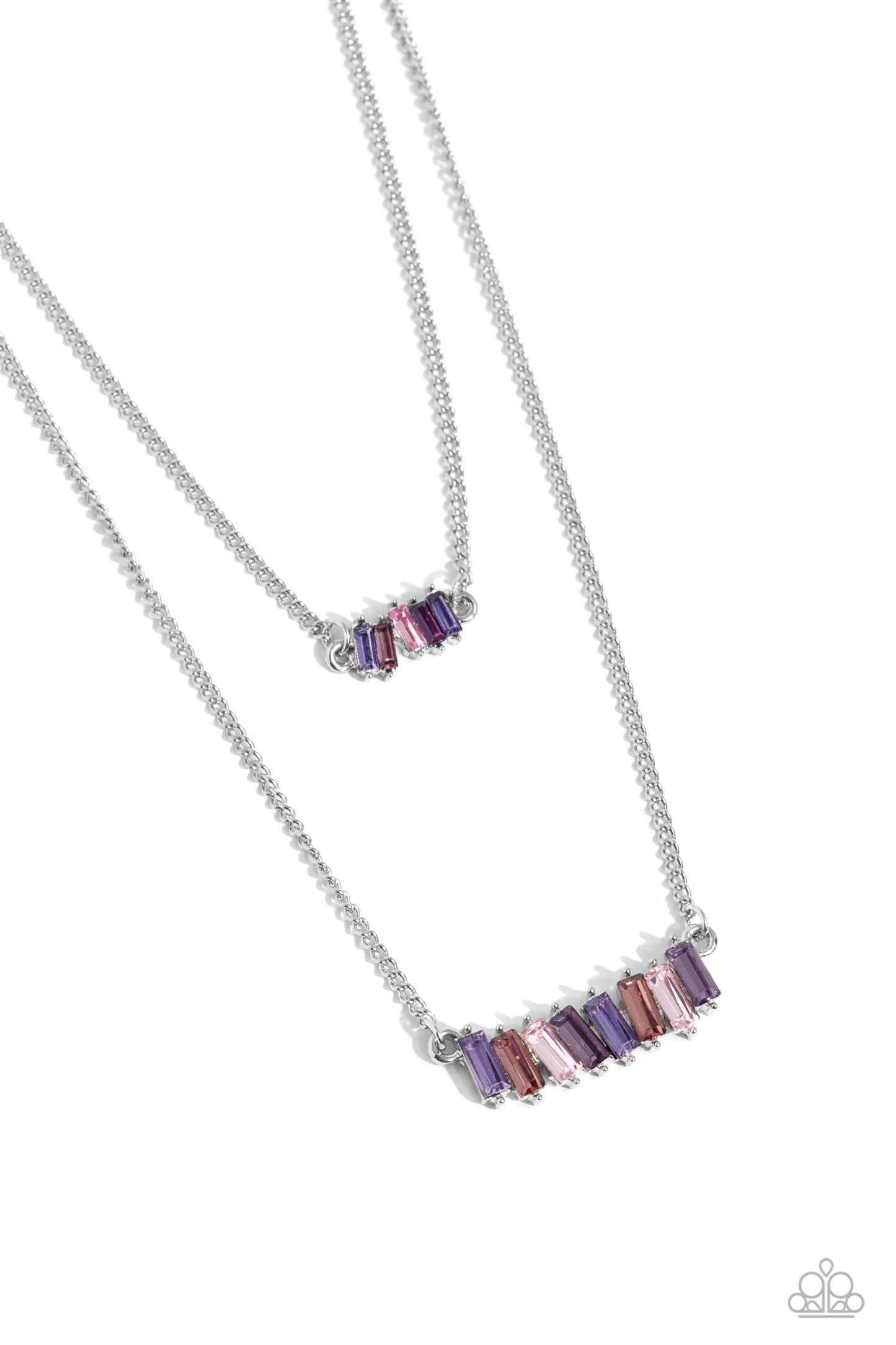 Paparazzi Easygoing Emeralds - Purple Necklace  P2DA-PRXX-150SM