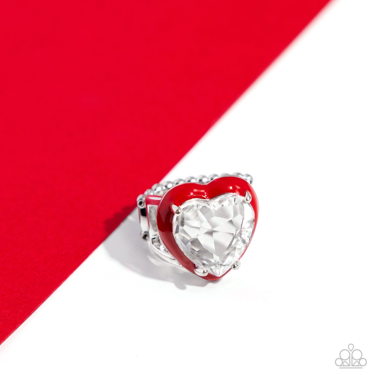 Paparazzi Hallmark Heart - Red Ring   P4RE-RDXX-193XX