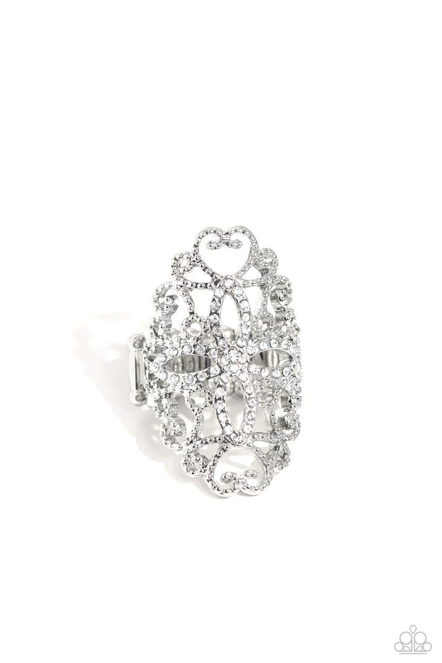 Paparazzi Fabulous Filigree - White Ring