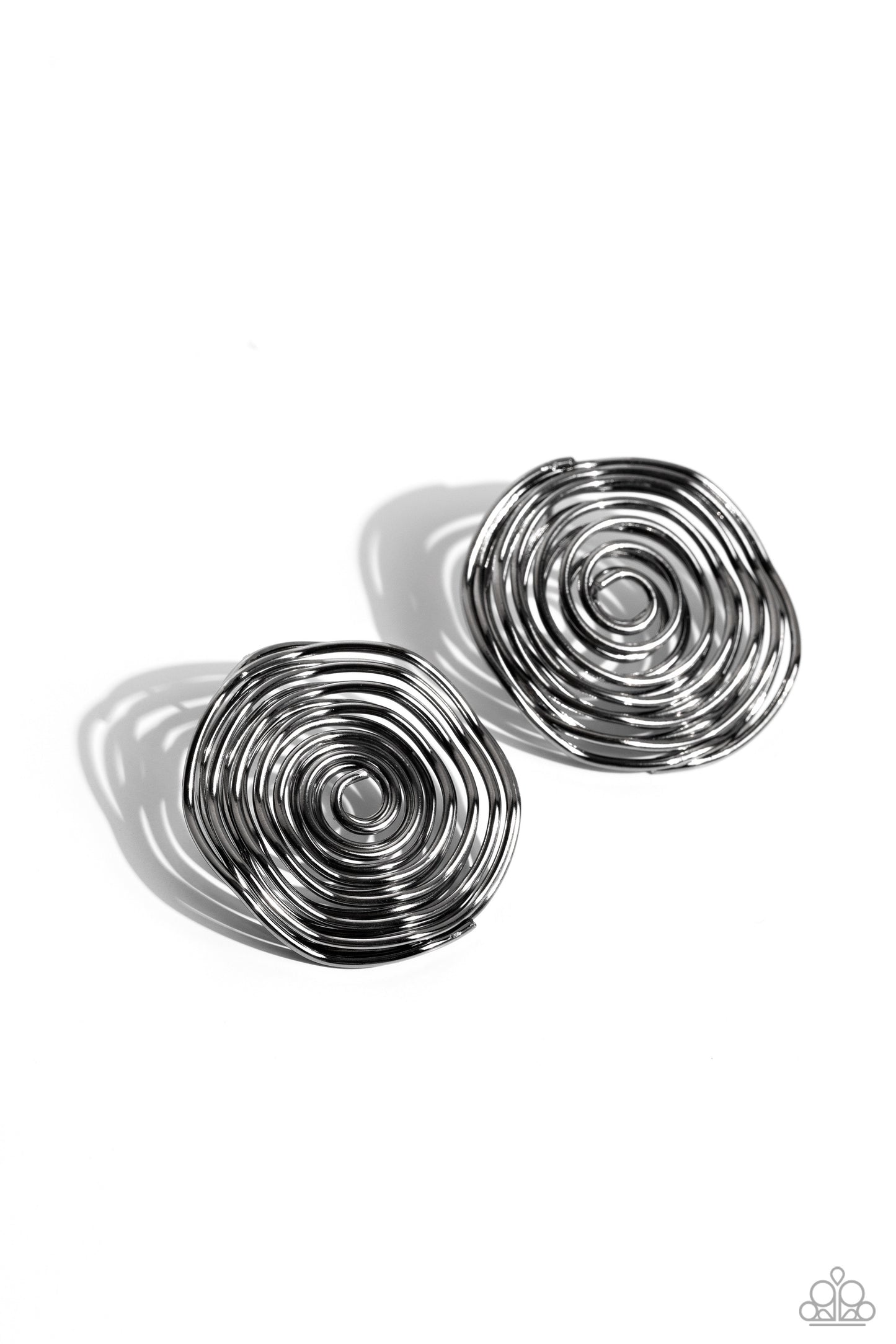 Paparazzi COIL Over - Black Post Earring P5PO-BKXX-204XX