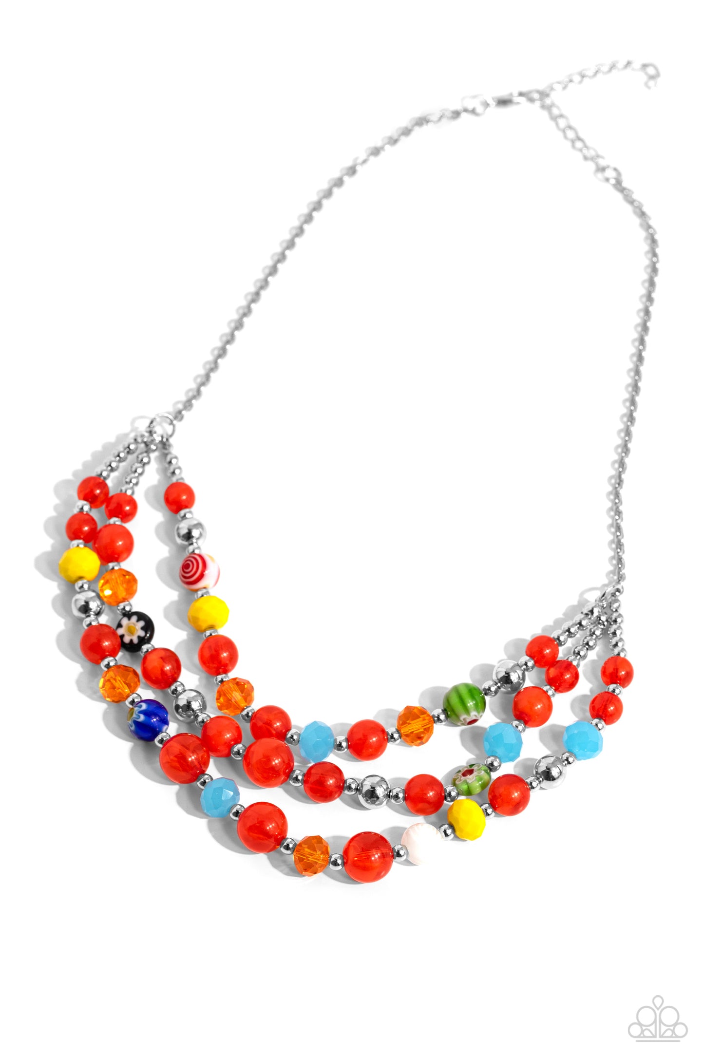 Paparazzi Summer Scope - Red Necklace P2ST-RDXX-131XX