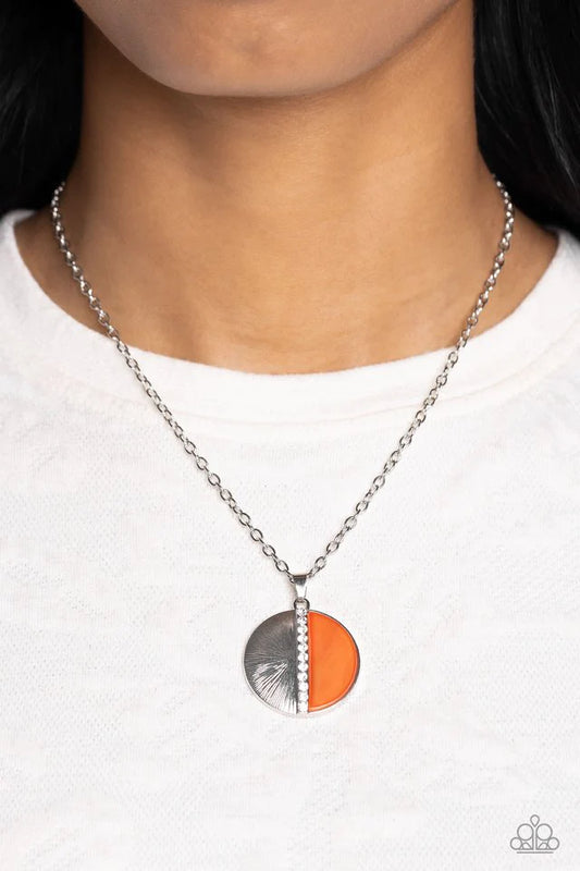 Paparazzi Captivating Contrast - Orange Necklace