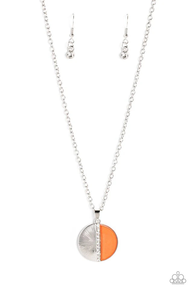 Paparazzi Captivating Contrast - Orange Necklace