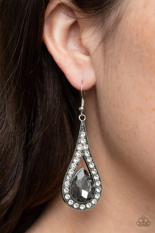 Paparazzi A-Lister Attitude - Silver Earring