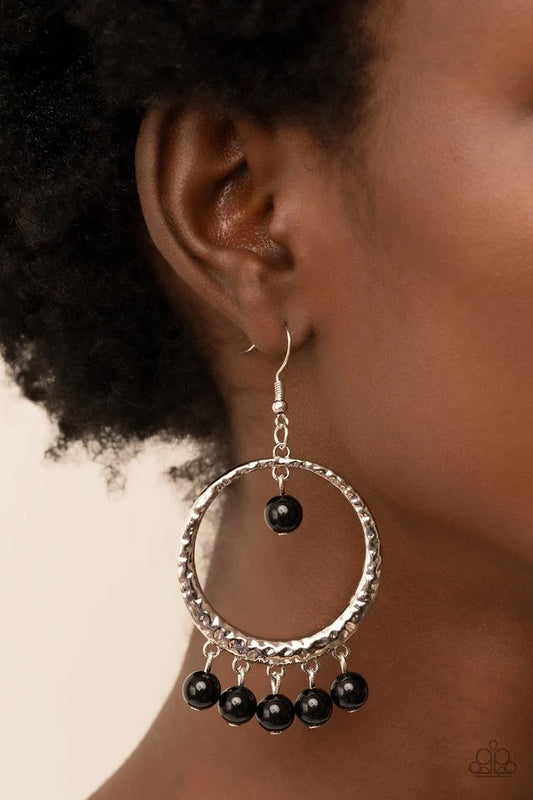 Paparazzi Luscious Luxury - Black Earring