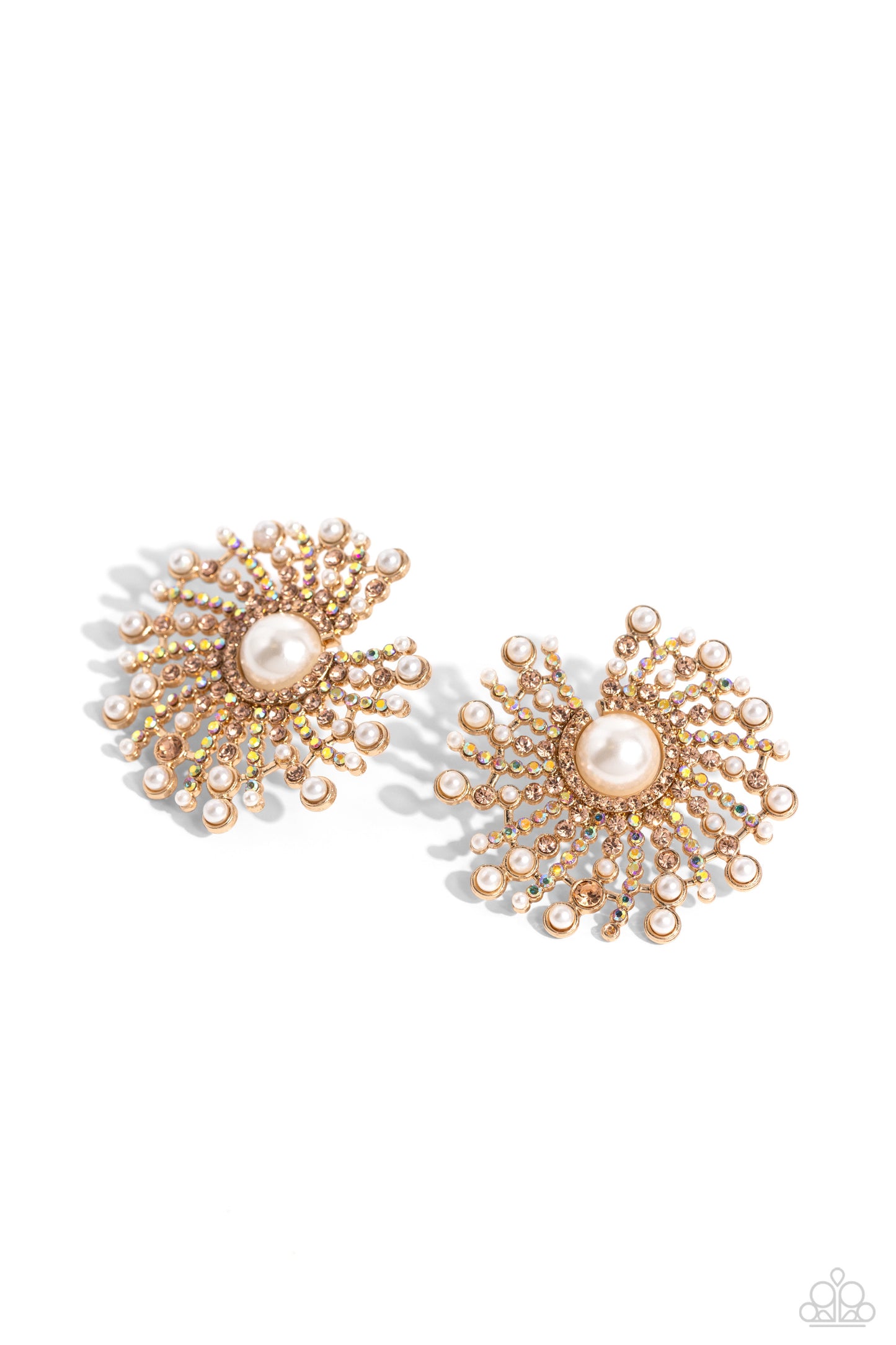 Paparazzi Fancy Fireworks - Gold Post Earring P5PO-GDXX-263XX