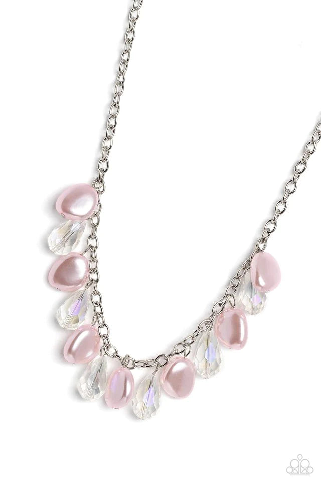 Paparazzi Welcome to BALL Street-Pink Necklace