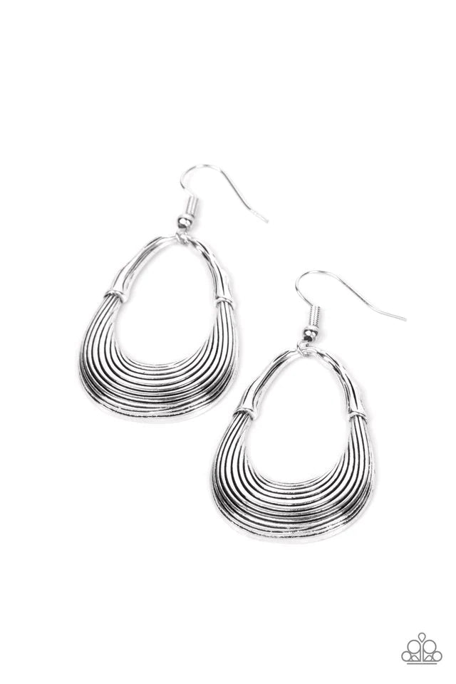 PaparazziTerra Timber - Silver Earring