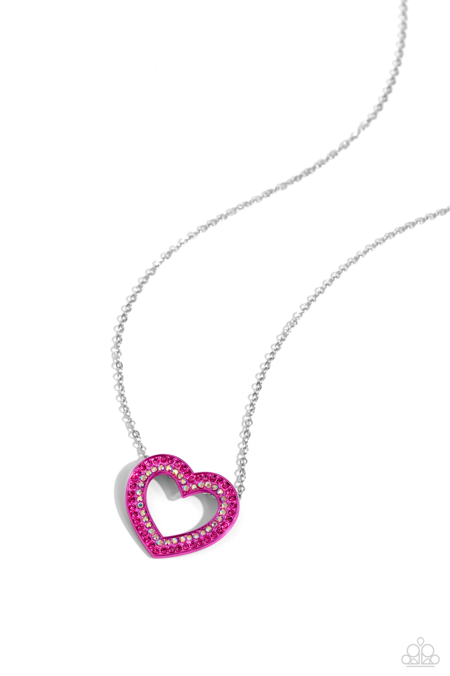 Paparazzi Hyper Heartland - Pink Necklace P2RE-PKXX-267XX