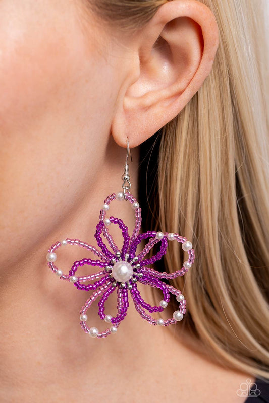 Paparazzi PEARL Crush - Purple Earring  P5ST-PRXX-027XX