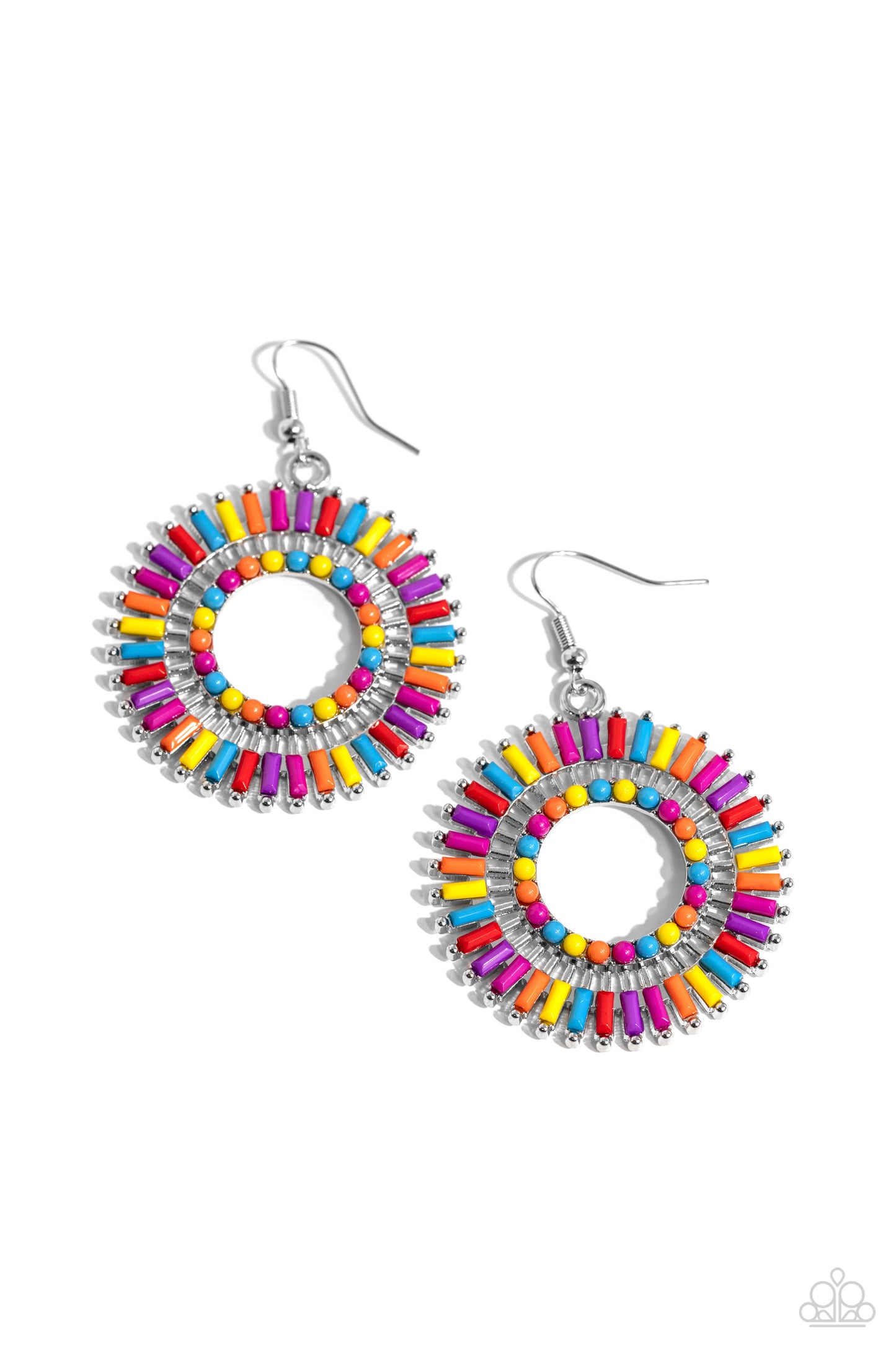 Paparazzi Ferris Wheel Finale - Multi Earring P5ST-MTXX-063XX