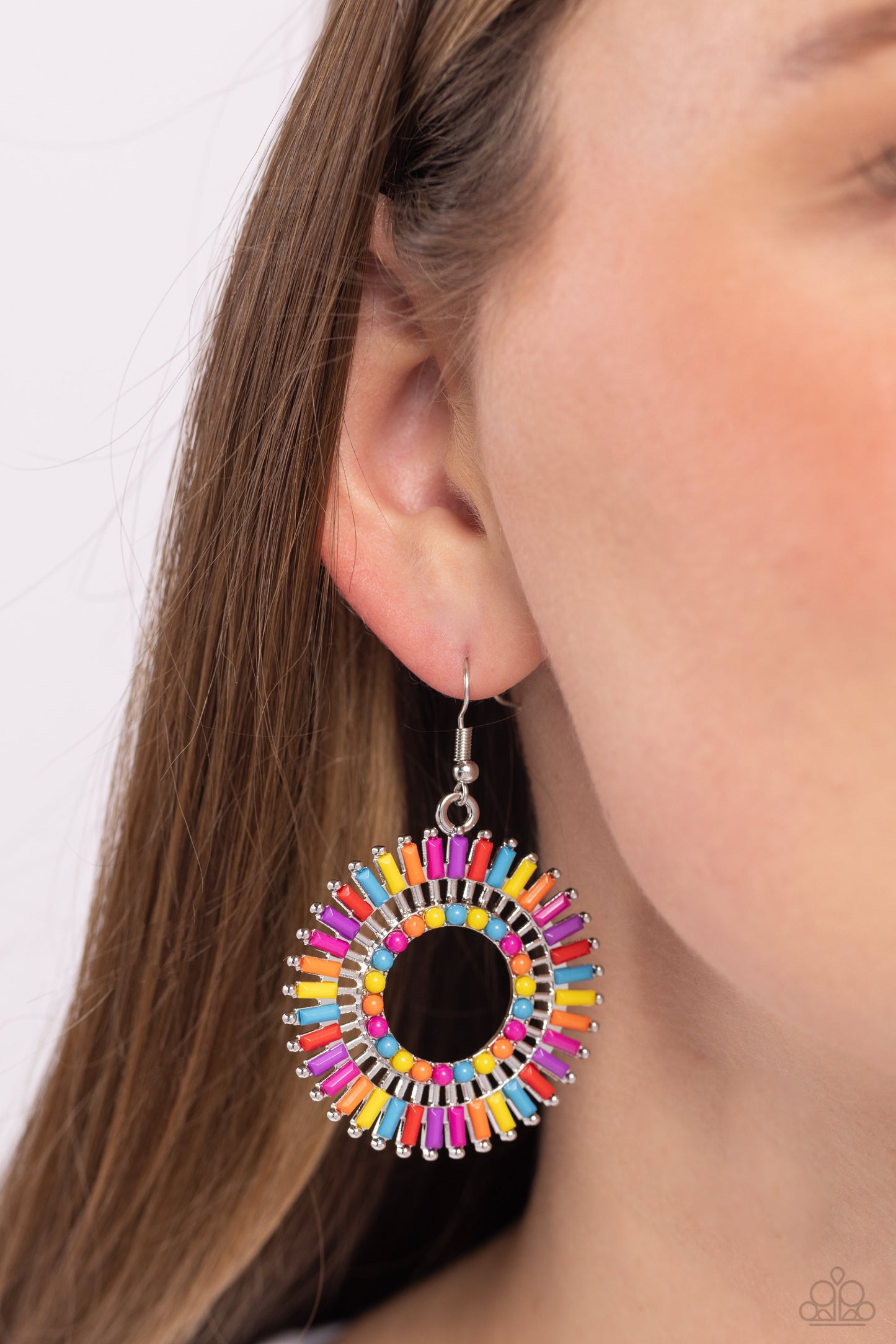 Paparazzi Ferris Wheel Finale - Multi Earring P5ST-MTXX-063XX