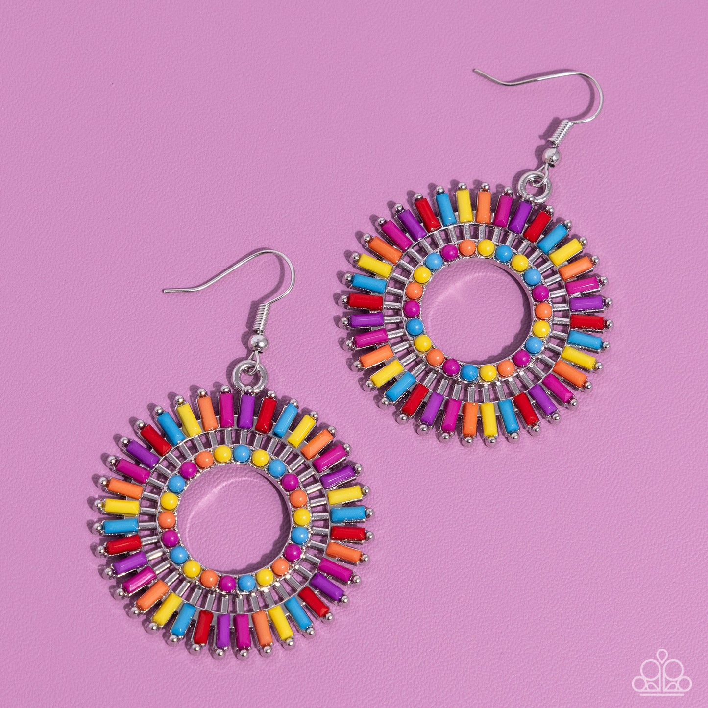 Paparazzi Ferris Wheel Finale - Multi Earring P5ST-MTXX-063XX