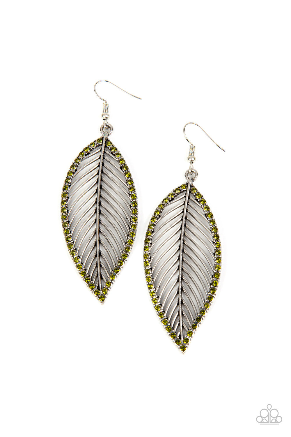 Paparazzi Canopy Cabaret - Green Earring  P5SE-GRXX-133XX