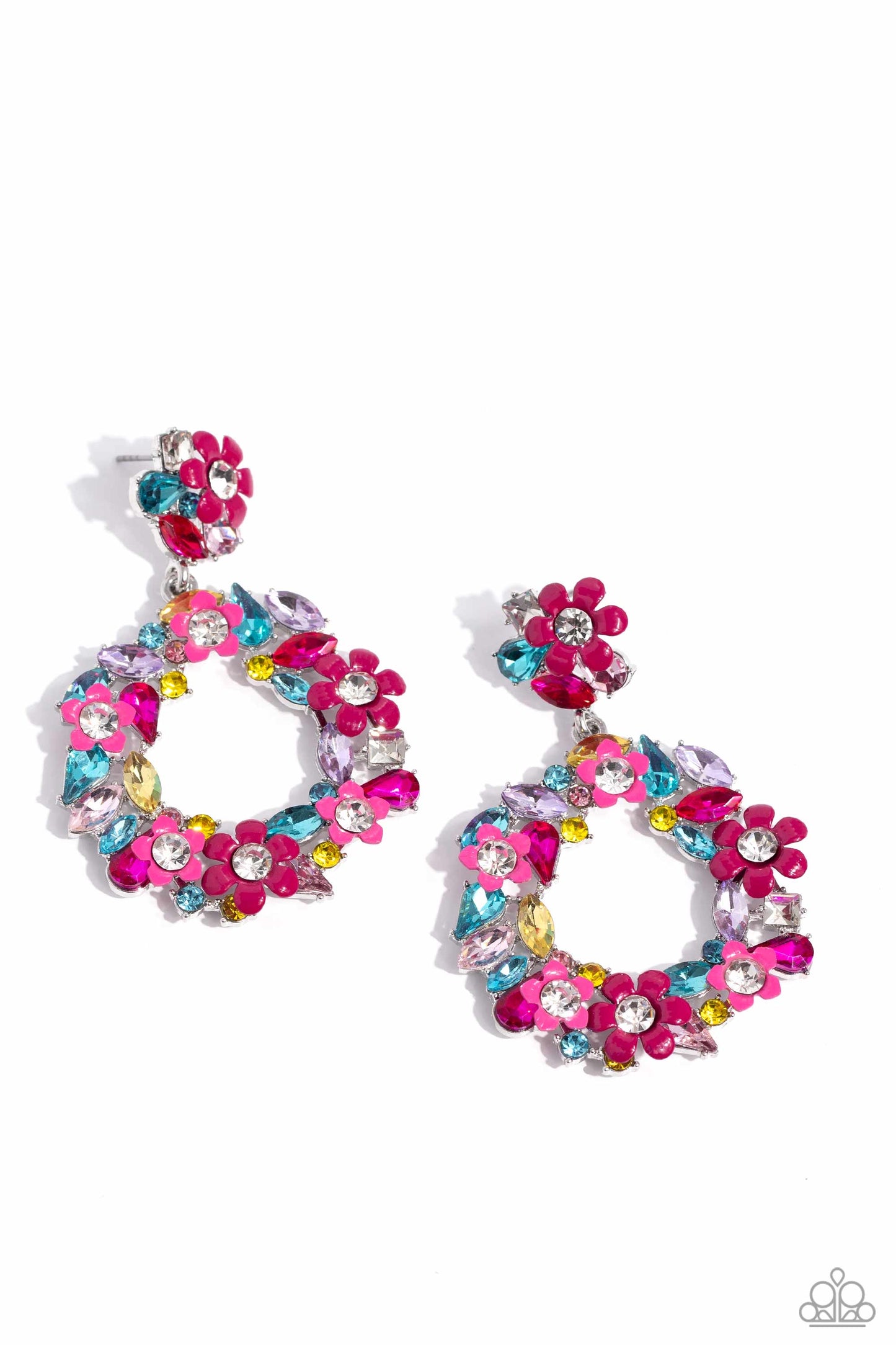 Paparazzi Wreathed in Wildflowers - Multi Post Earring P5PO-MTXX-111XX