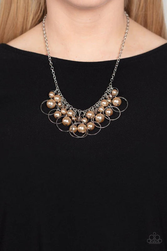 Paparazzi Ballroom Bliss- Brown Necklace