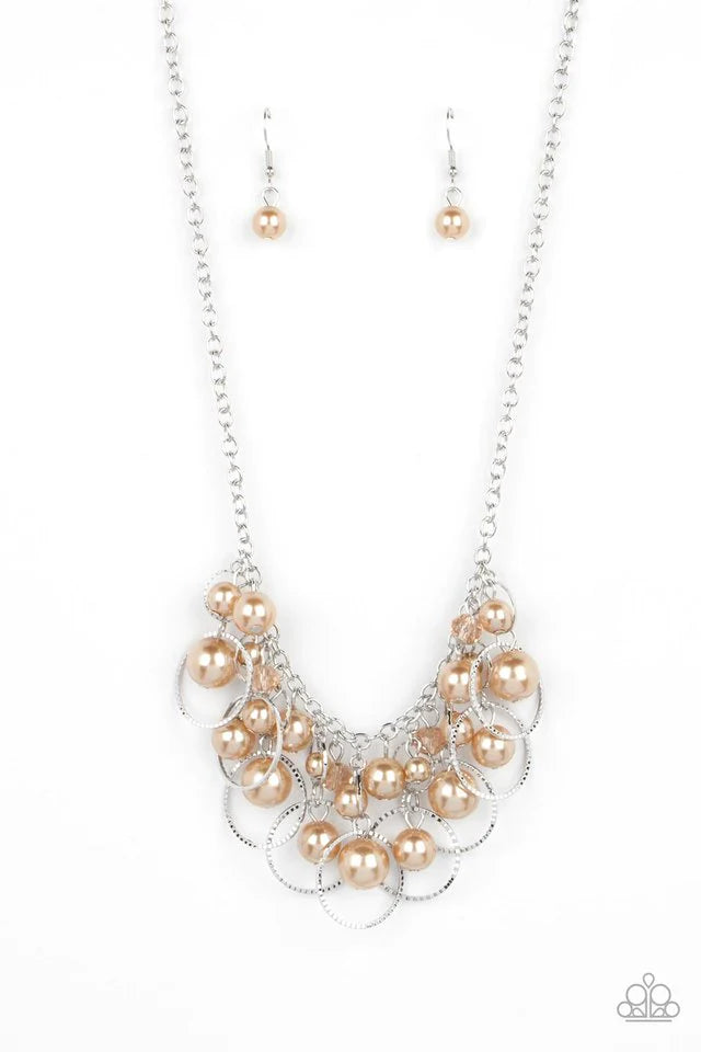 Paparazzi Ballroom Bliss- Brown Necklace