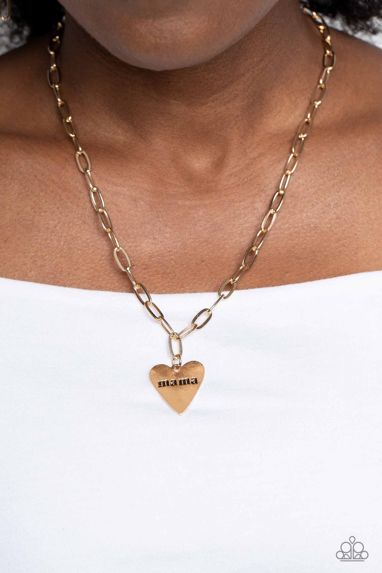 Paparazzi Mama Cant Buy You Love - Gold Necklace P2WD-GDXX-305XX